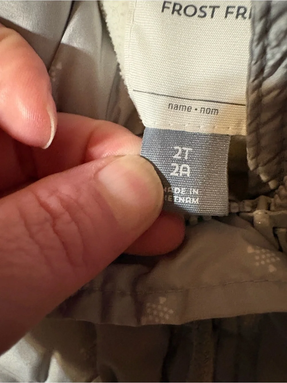 Old Navy Girls' Light Gray Hooded Puffer Coat with Sherpa Lining